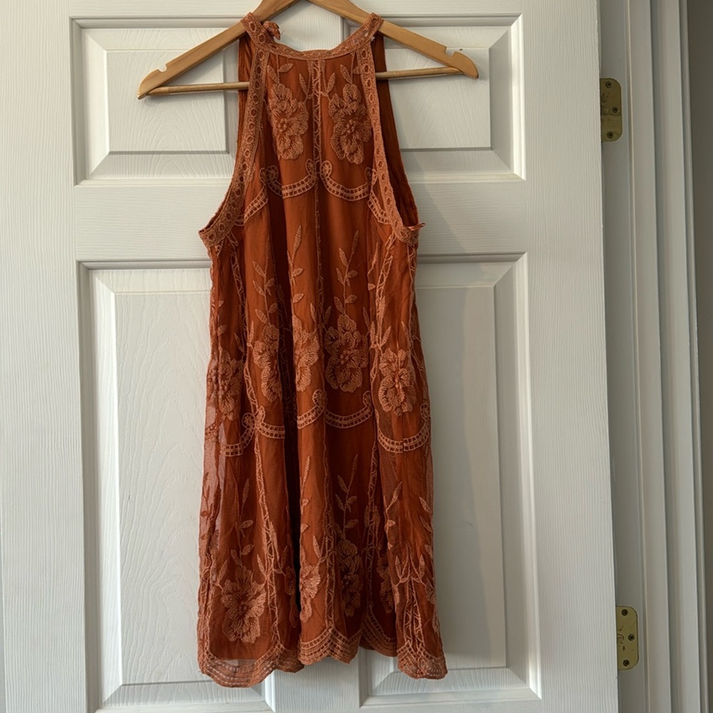 Double lined, mini dress!
